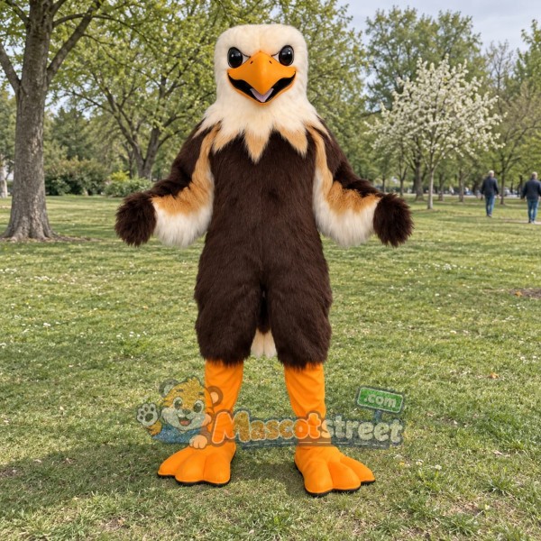 Brown Eagle Mascot Costume