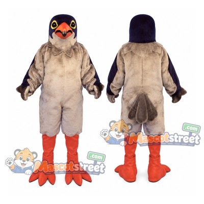 Gray Hawk Mascot Costume Gray Hawk Mascot Costume