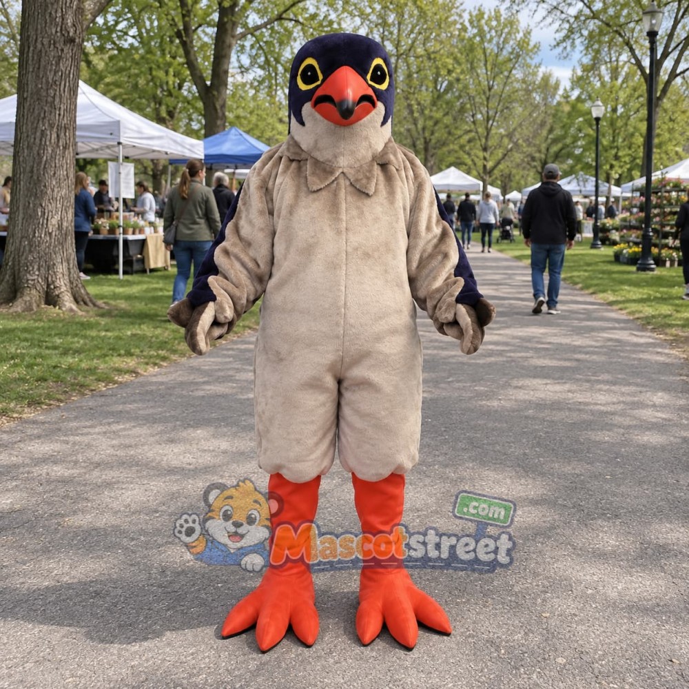 Gray Hawk Mascot Costume Gray Hawk Mascot Costume