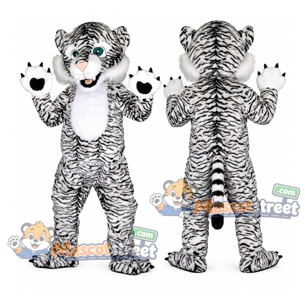 White Tiger Mascot Costume