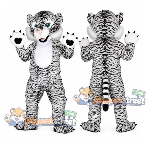 White Tiger Mascot Costume