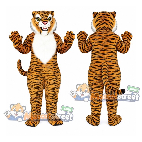 Orange Tiger Mascot Costume