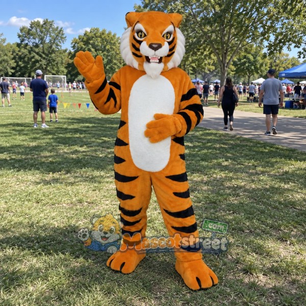 Orange Tiger Mascot Costume Orange Tiger Mascot Costume