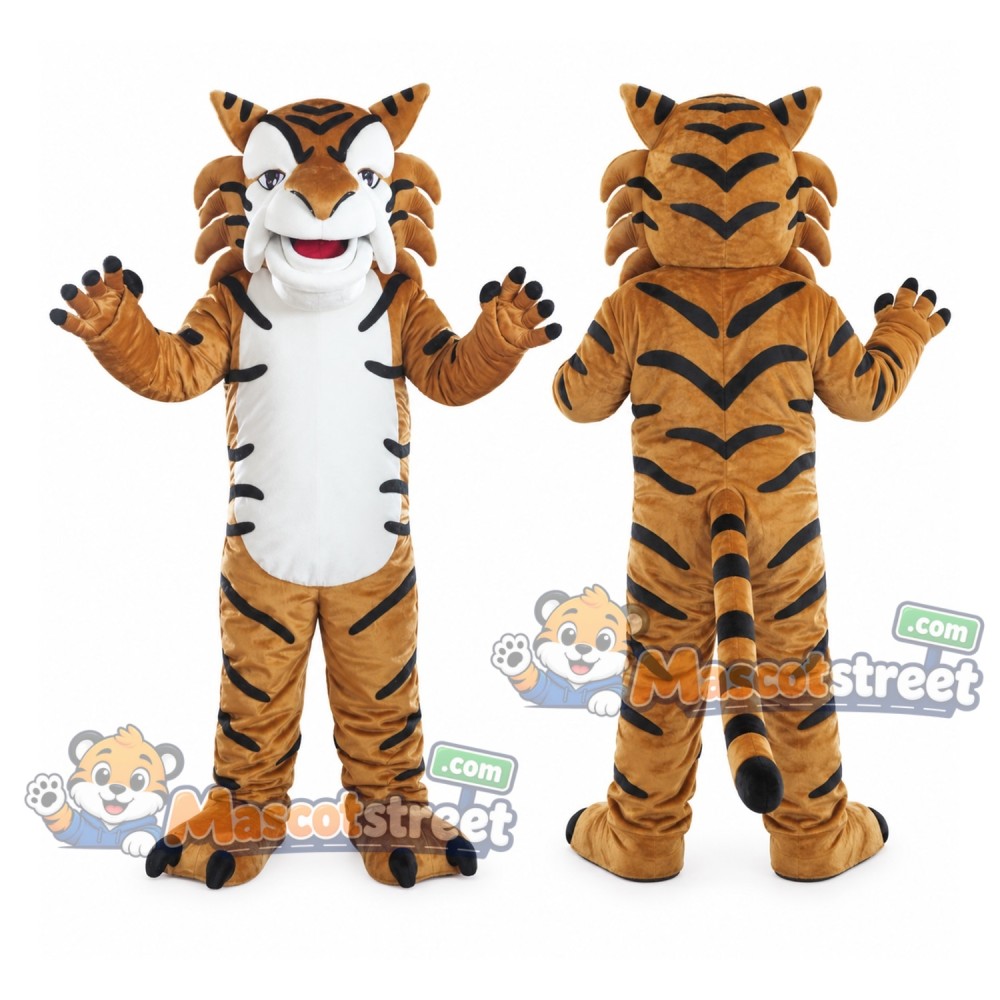 Orange Tiger Mascot Costume