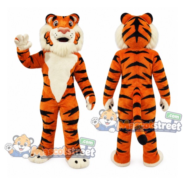 Orange Tiger Mascot Costume