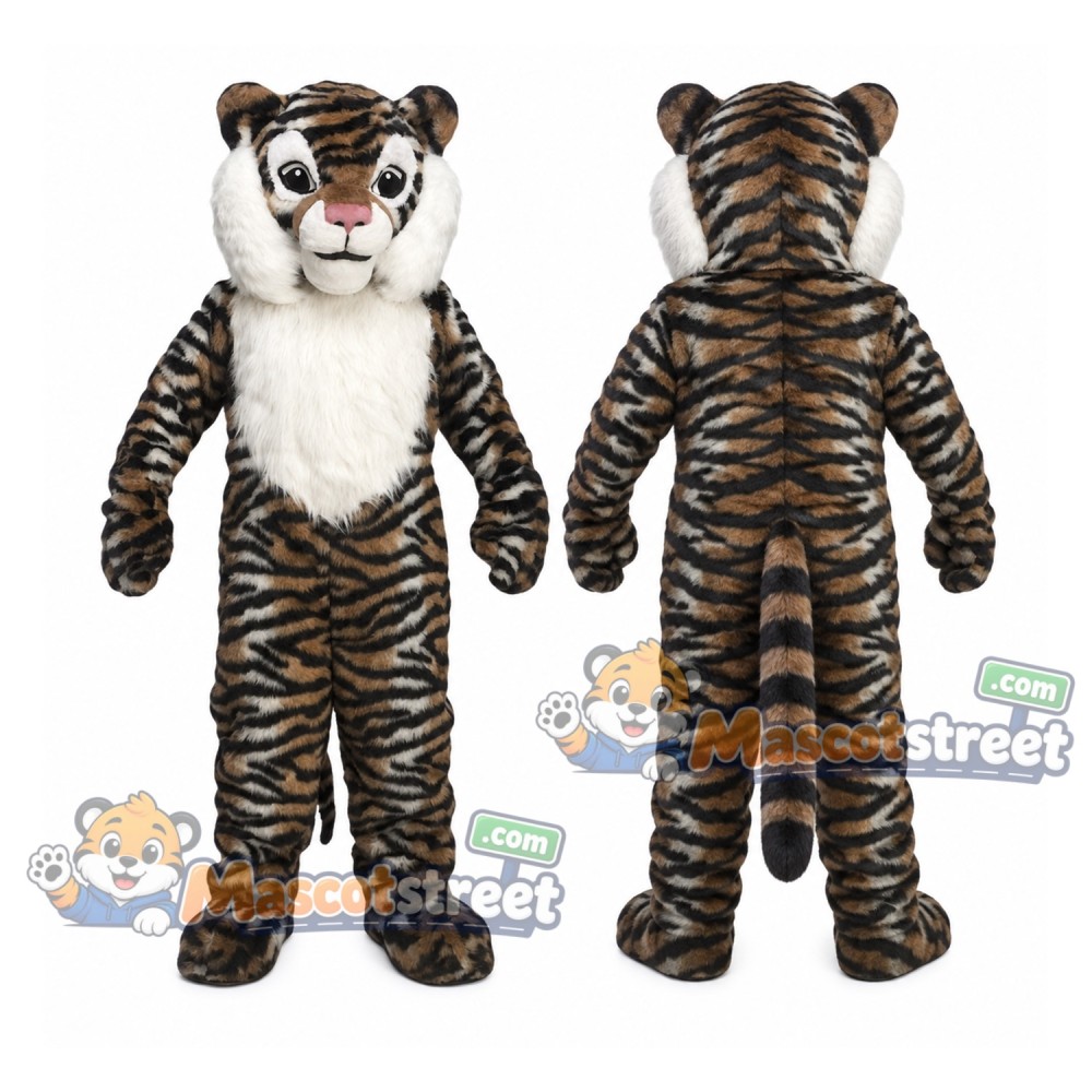 Dark Brown Tiger Mascot Costume Dark Brown Tiger Mascot Costume