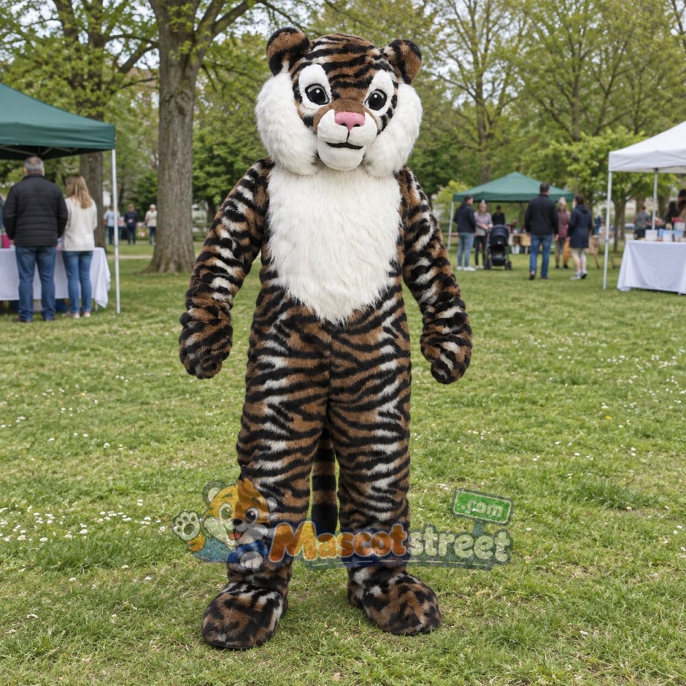 Dark Brown Tiger Mascot Costume Dark Brown Tiger Mascot Costume