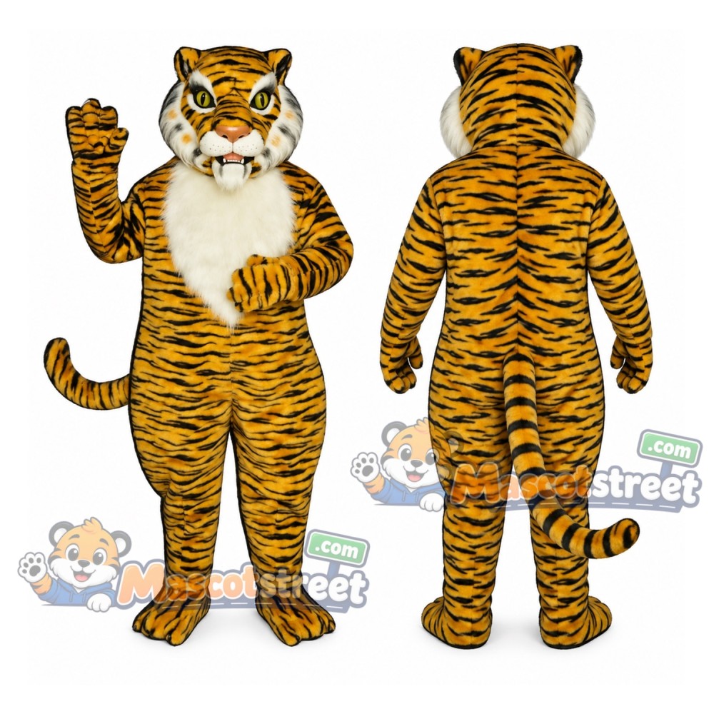 Orange Tiger Mascot Costume
