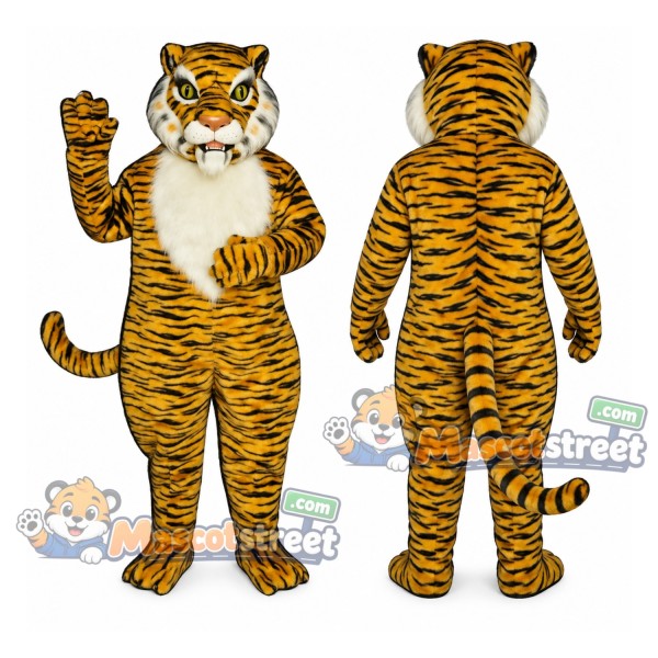 Orange Tiger Mascot Costume