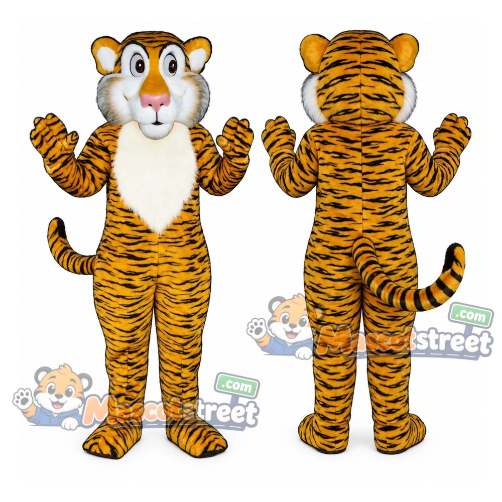 Orange Tiger Mascot Costume
