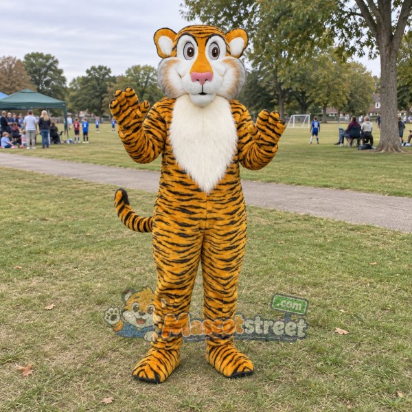 Orange Tiger Mascot Costume