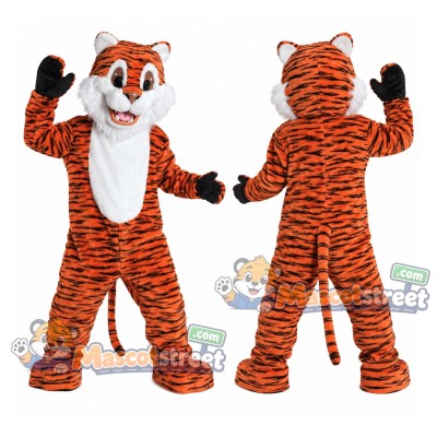 Orange Tiger Mascot Costume Orange Tiger Mascot Costume