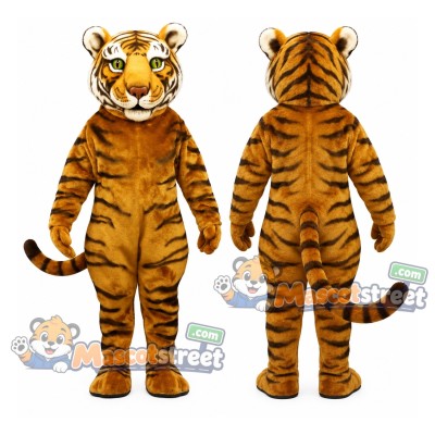 Brown Tiger Mascot Costume Brown Tiger Mascot Costume