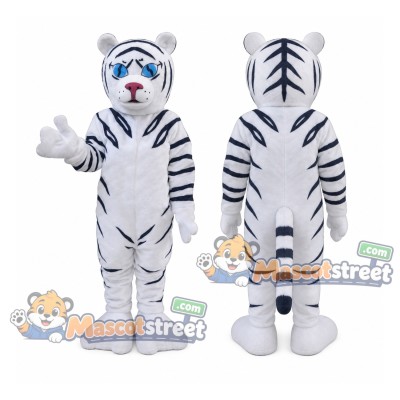 White Tiger Mascot Costume