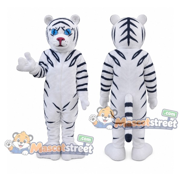 White Tiger Mascot Costume