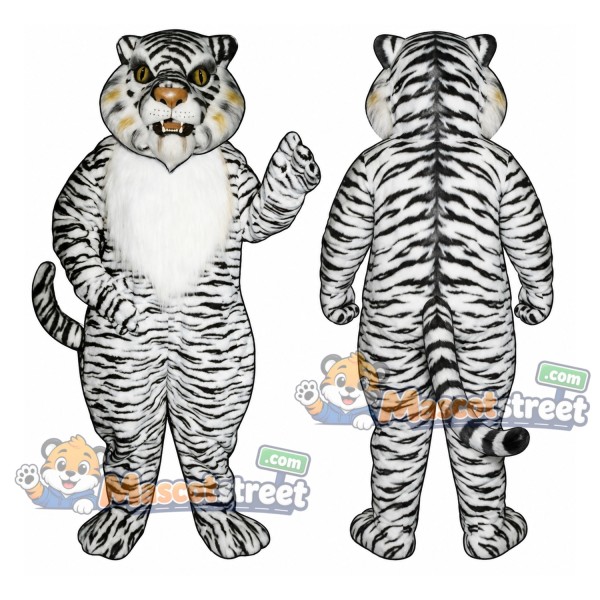 White Tiger Mascot Costume
