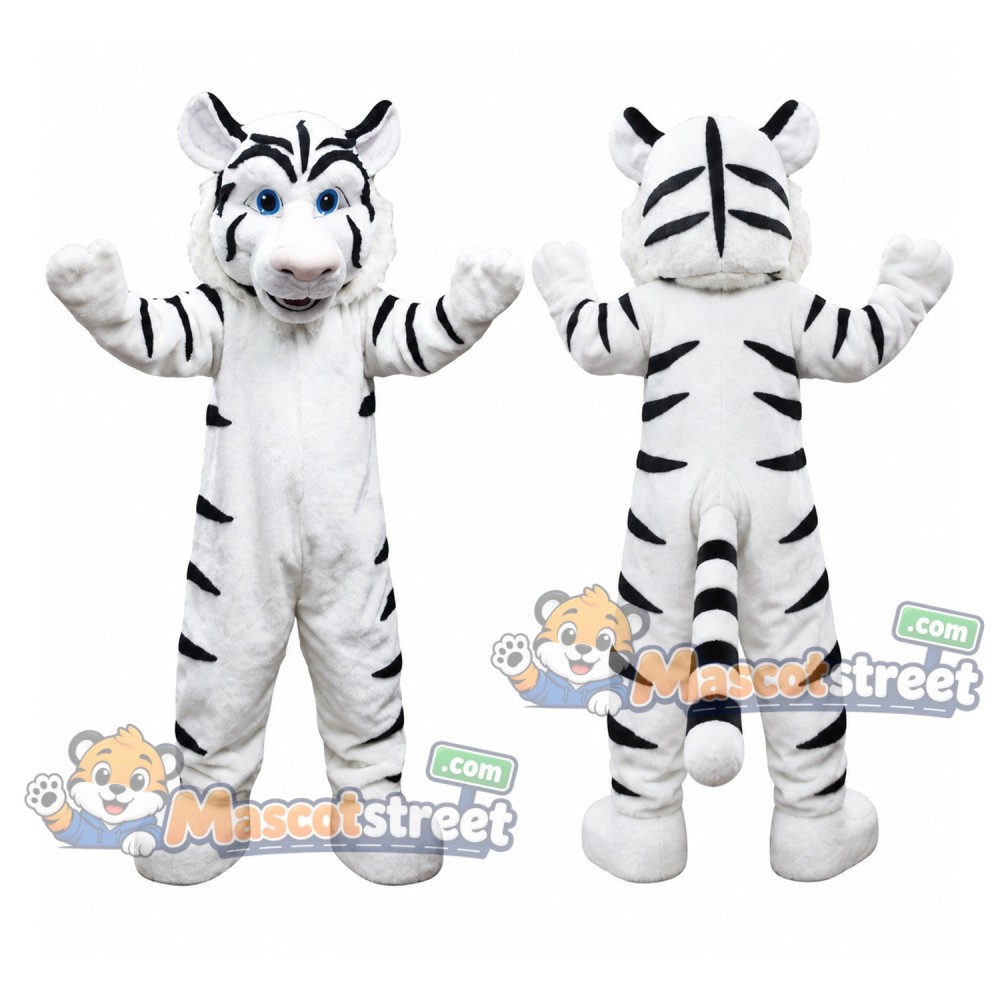 White Tiger Mascot Costume