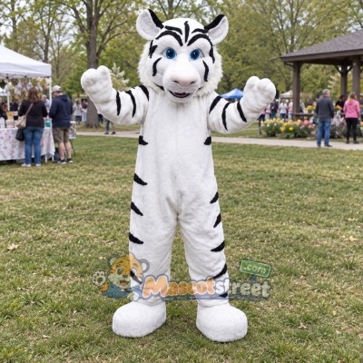 White Tiger Mascot Costume