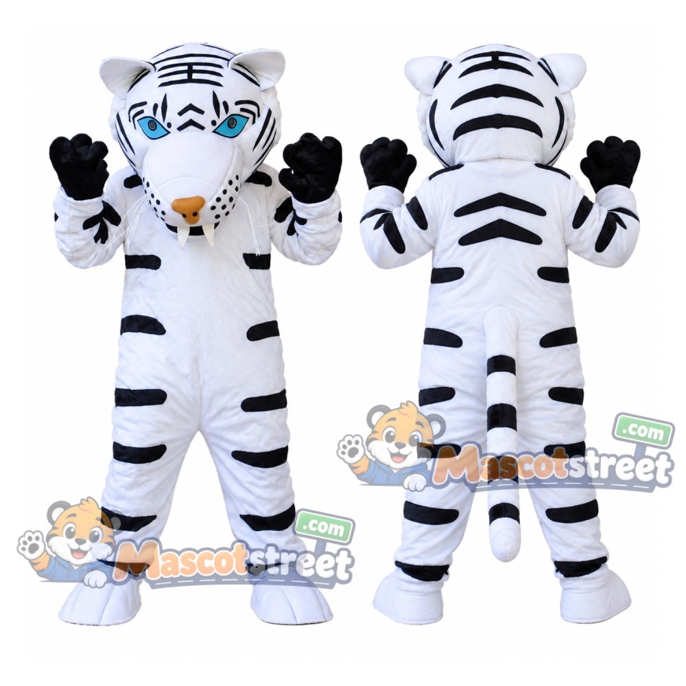 White Tiger Mascot Costume