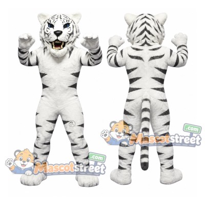 White Tiger Mascot Costume