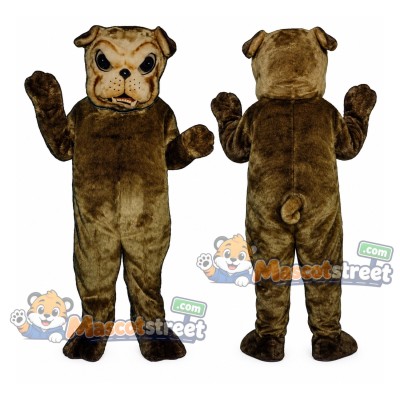 Brown Bulldog Mascot Costume Brown Bulldog Mascot Costume