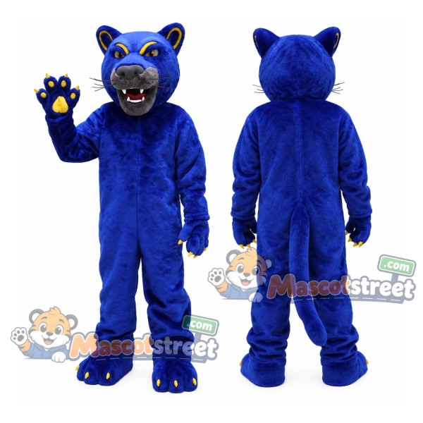Blue Panther Mascot Costume