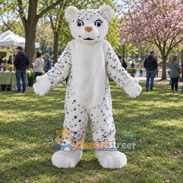 Snow Leopard Mascot Costume