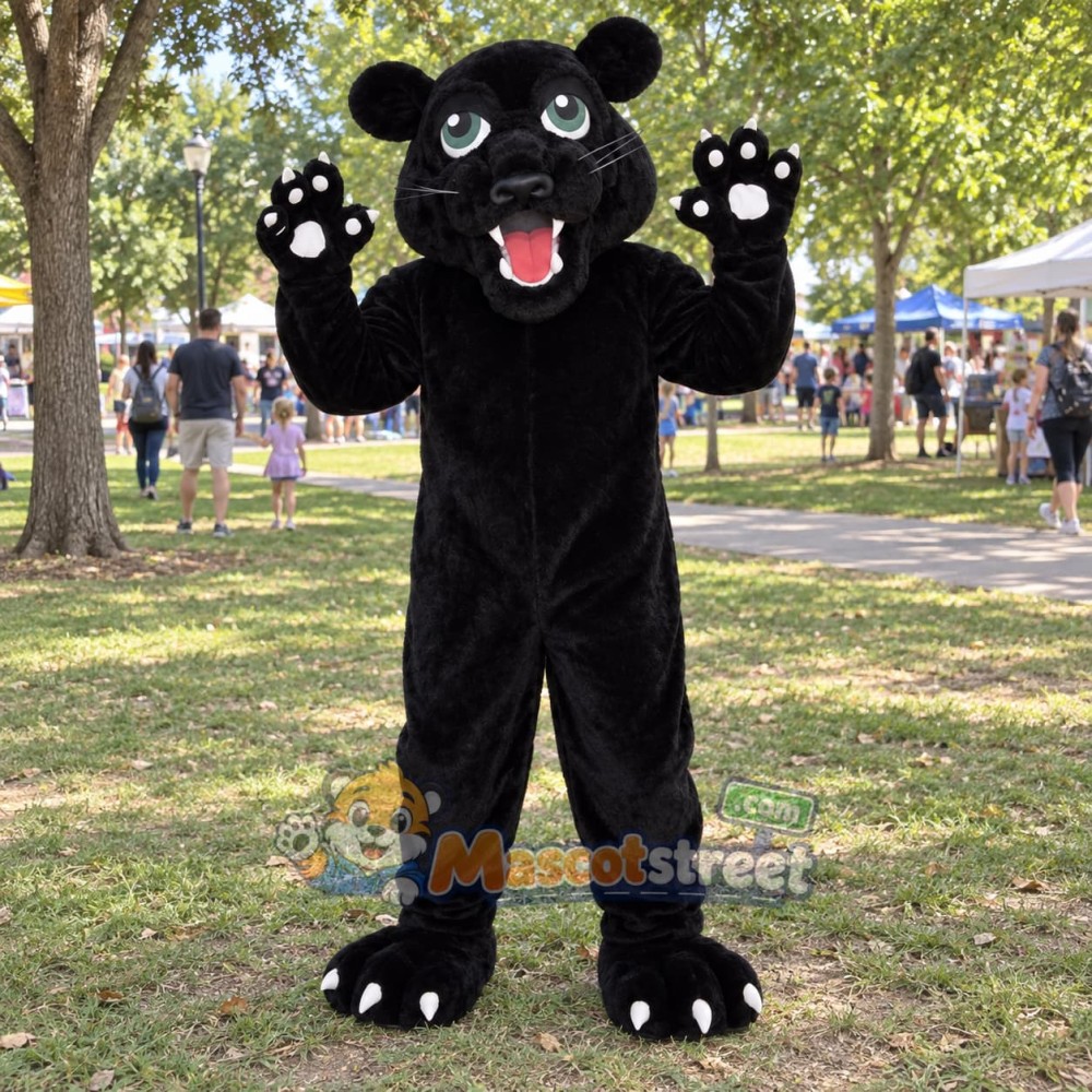 Black Panther Mascot Costume Black Panther Mascot Costume