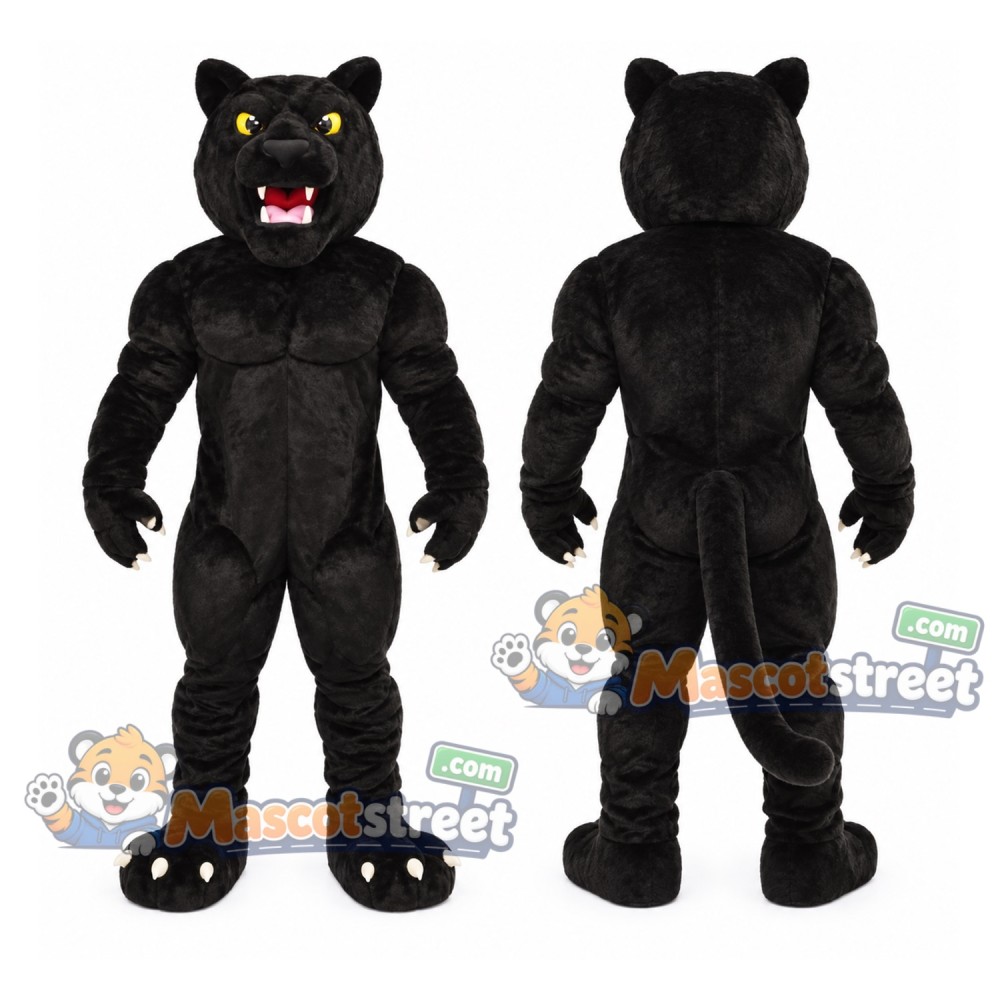 Black Panther Mascot Costume Black Panther Mascot Costume