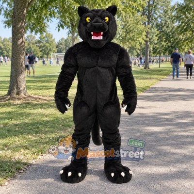 Black Panther Mascot Costume Black Panther Mascot Costume
