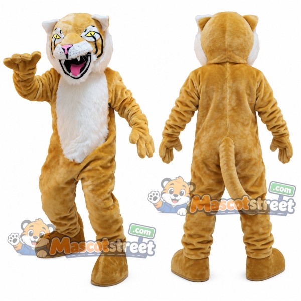 Tan Wildcat Mascot Costume
