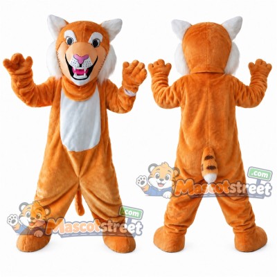 Orange Bobcat Mascot Costume Orange Bobcat Mascot Costume