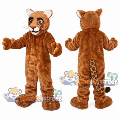 Brown Leopard Cub Mascot Costume Brown Leopard Cub Mascot Costume