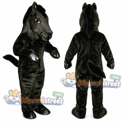 Black Horse Mascot Costume