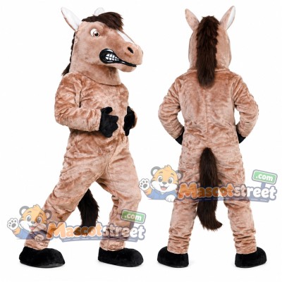 Brown Horse Mascot Costume Brown Horse Mascot Costume