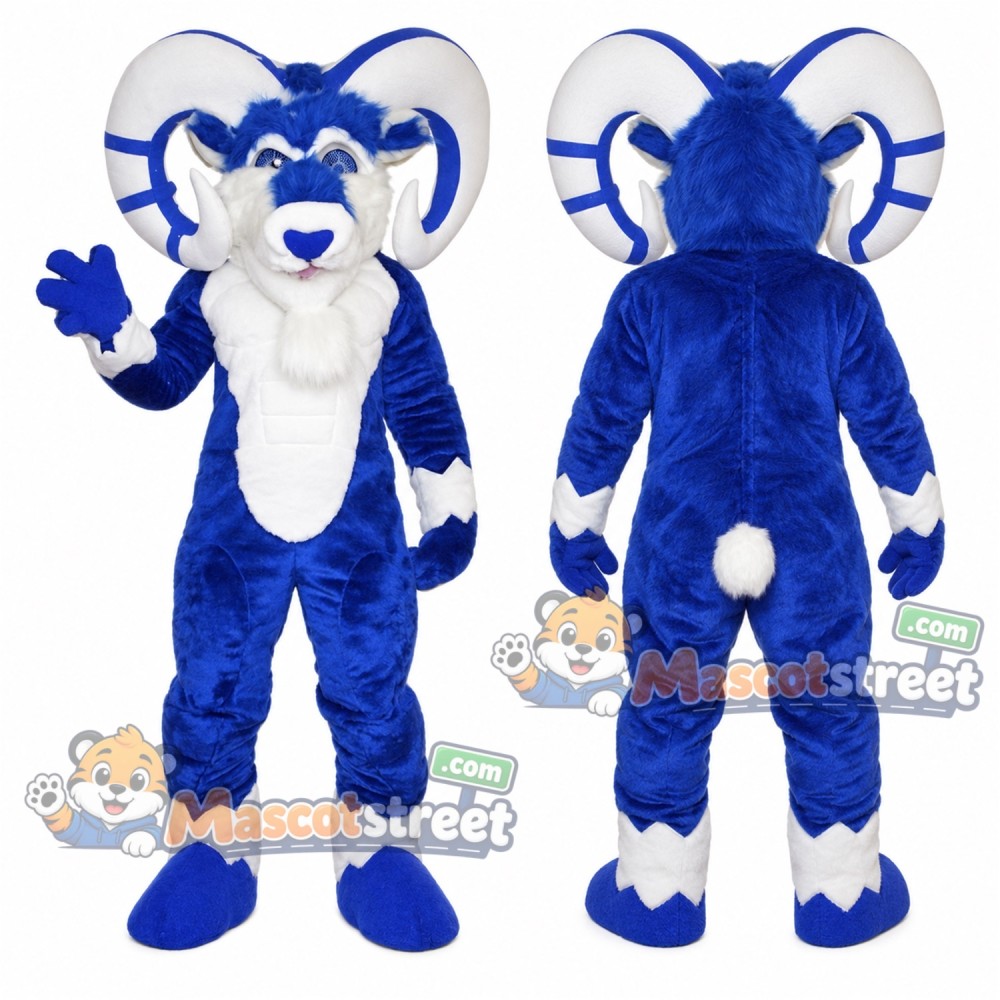 Blue Ram Mascot Costume Blue Ram Mascot Costume