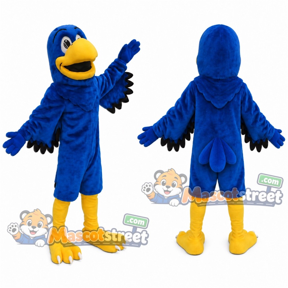 Blue Falcon Mascot Costume Blue Falcon Mascot Costume