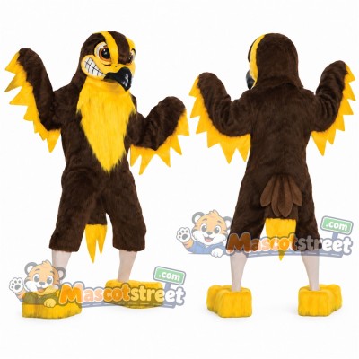 Brown Falcon Mascot Costume Brown Falcon Mascot Costume