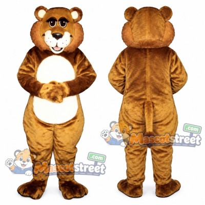 Brown Lion Cub Mascot Costume