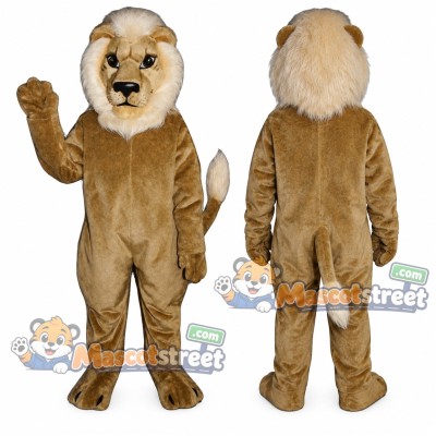 Tan Lion Mascot Costume Tan Lion Mascot Costume