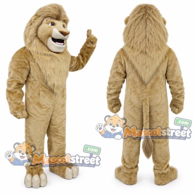 Tan Lion Mascot Costume Tan Lion Mascot Costume