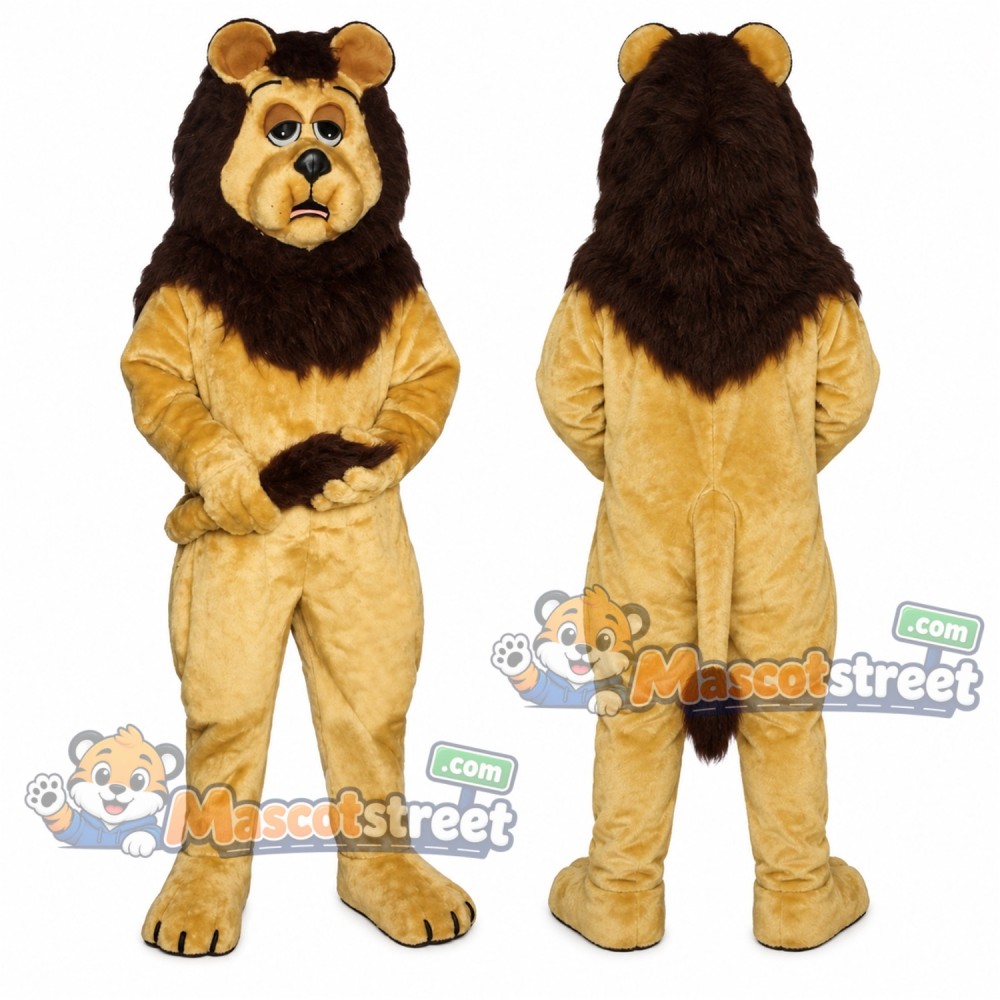 Yellow Lion Mascot Costume Yellow Lion Mascot Costume