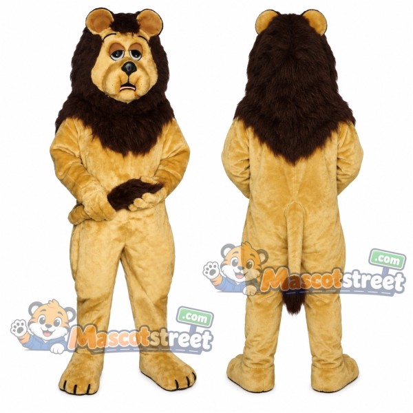 Yellow Lion Mascot Costume