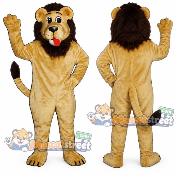 Yellow Lion Mascot Costume