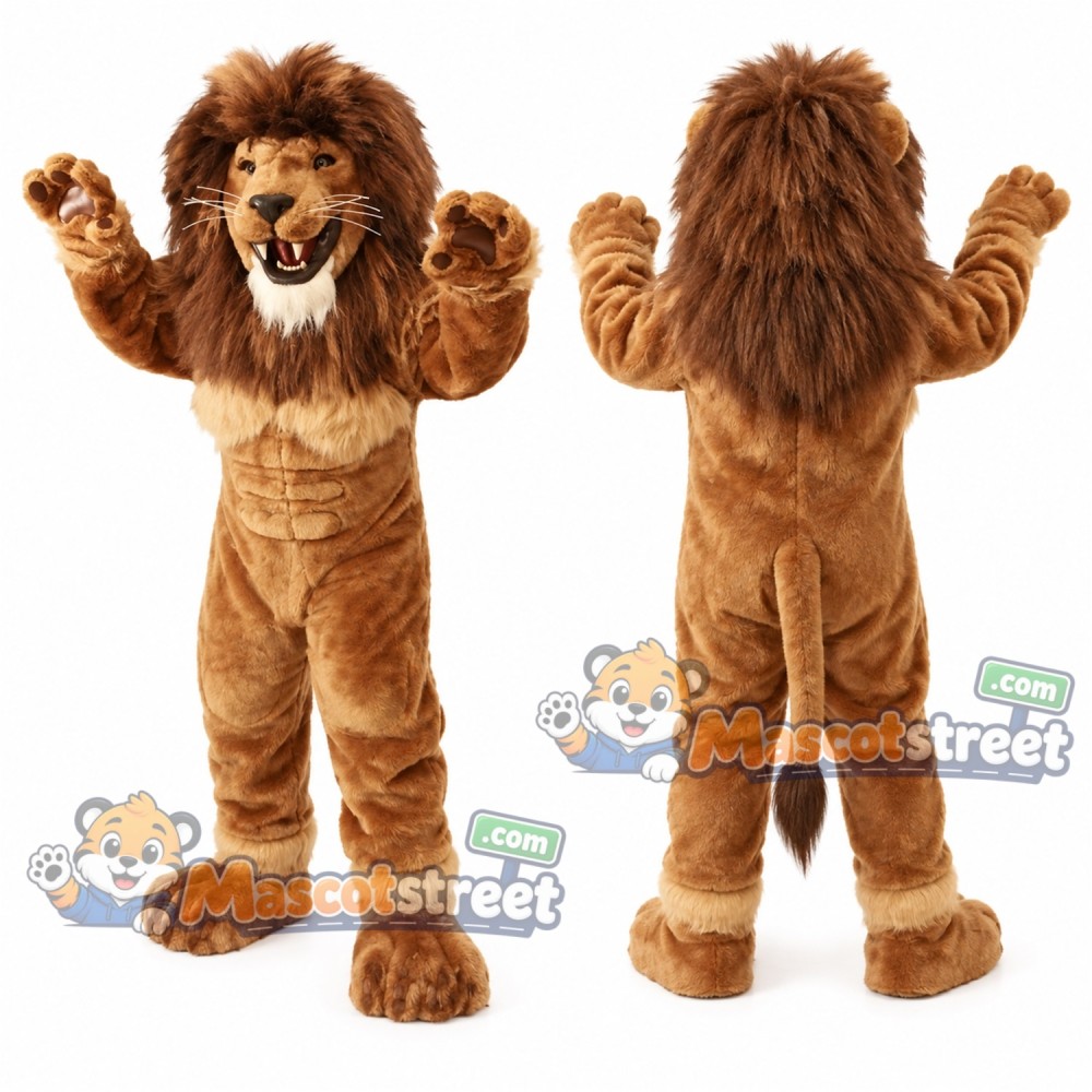 Brown Lion Mascot Costume Brown Lion Mascot Costume