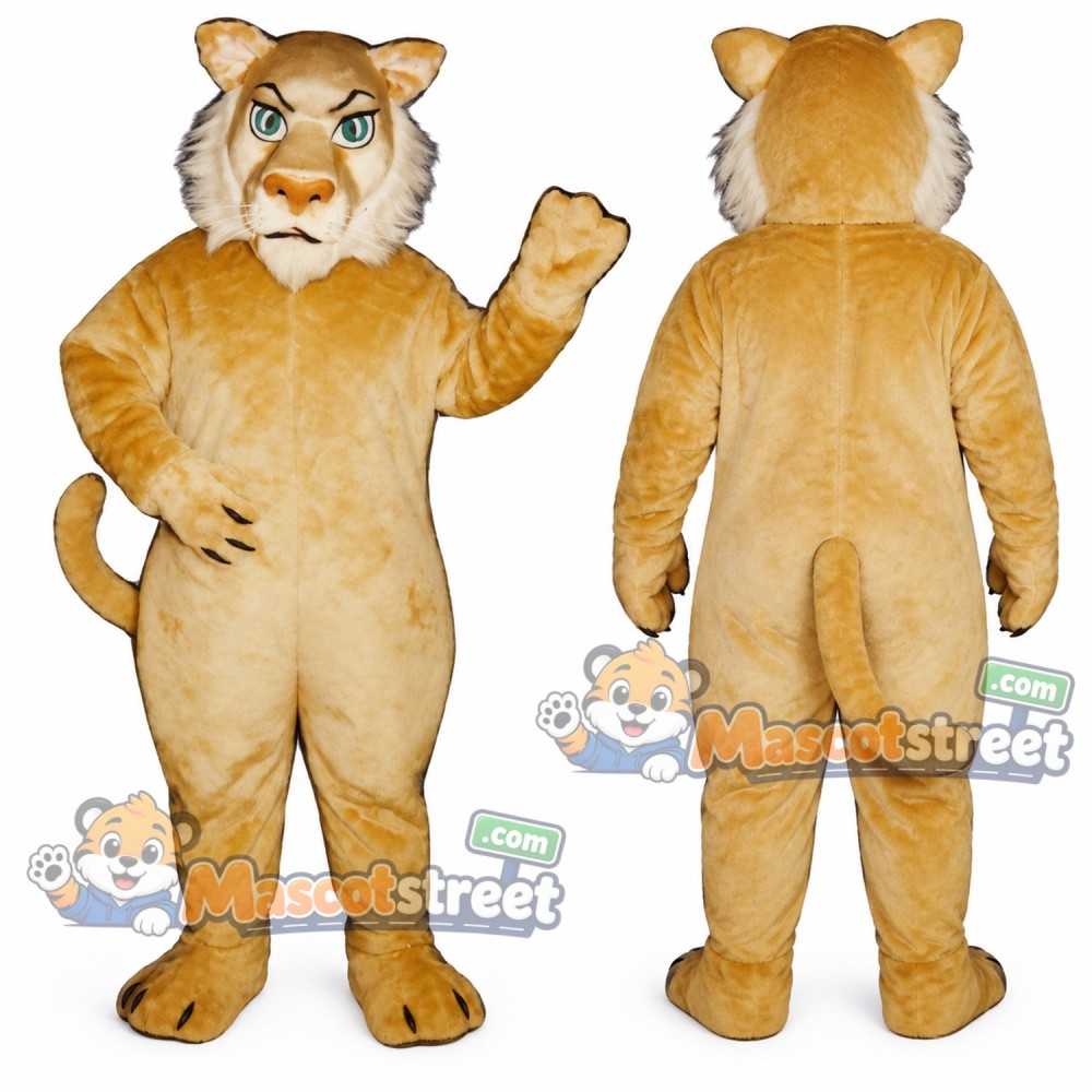 Tan Lion Mascot Costume Tan Lion Mascot Costume