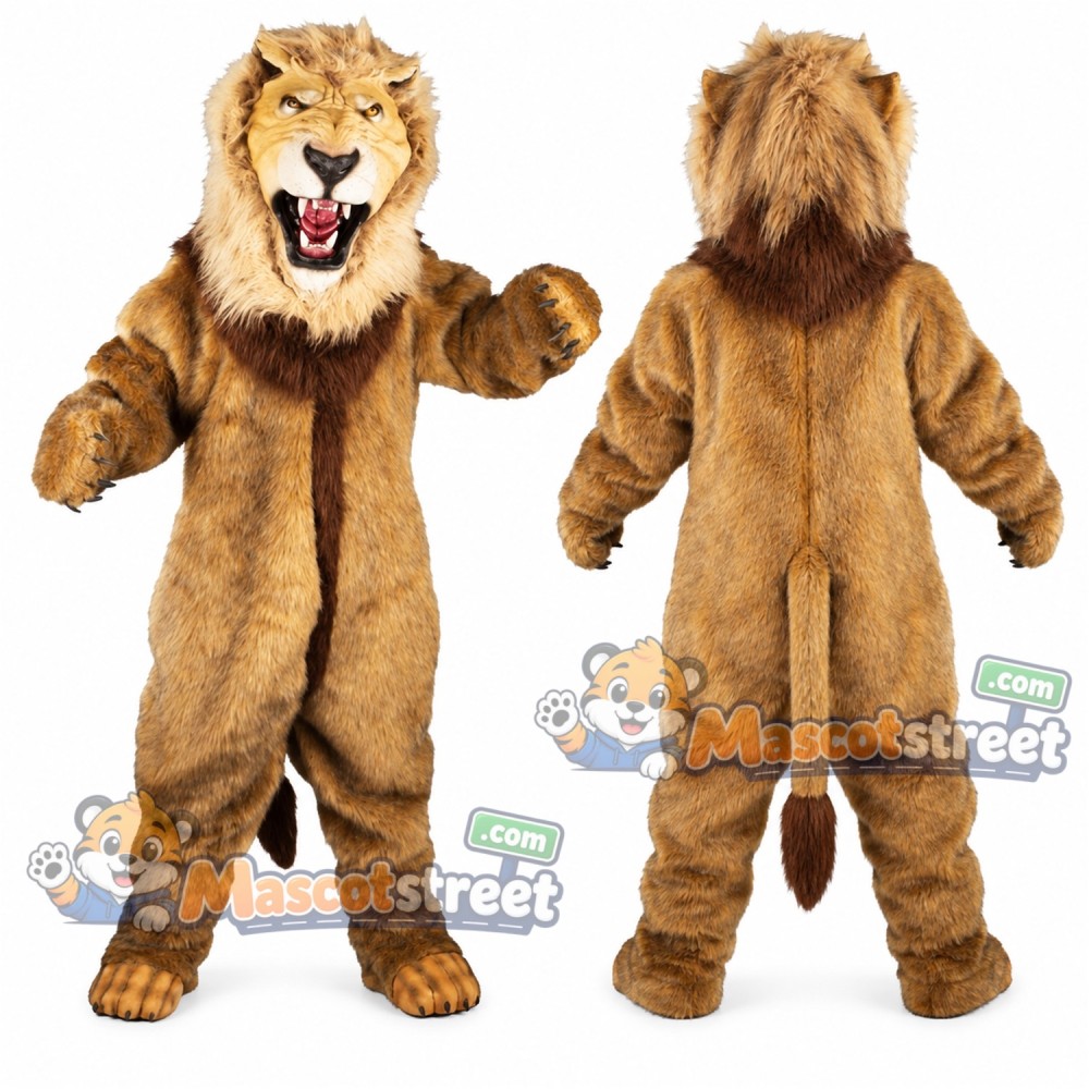 Brown Lion Mascot Costume Brown Lion Mascot Costume