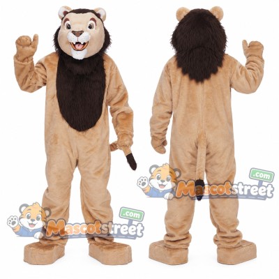 Tan Lion Mascot Costume Tan Lion Mascot Costume