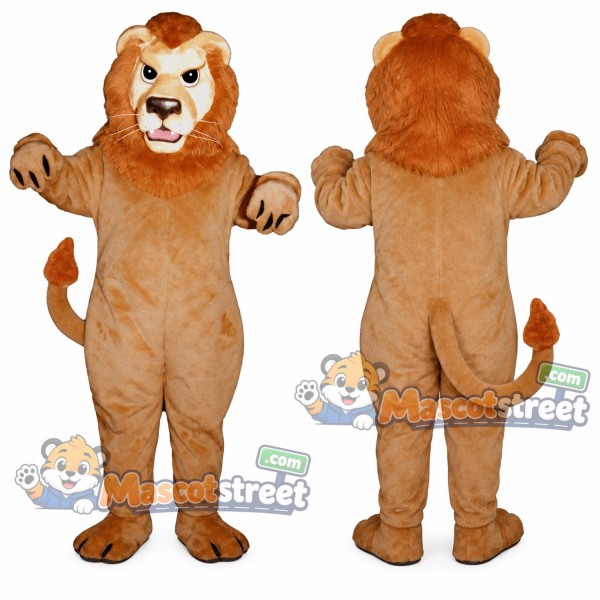 Brown Lion Mascot Costume