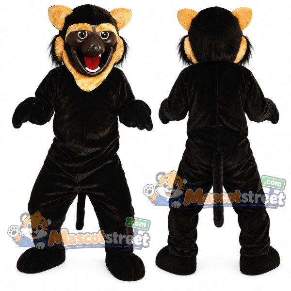 Black Wolf Mascot Costume